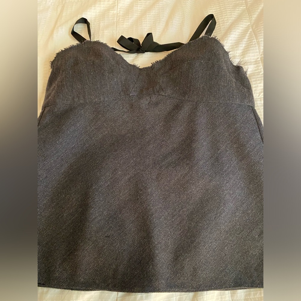 MARNI grey wool bustier top Size 42